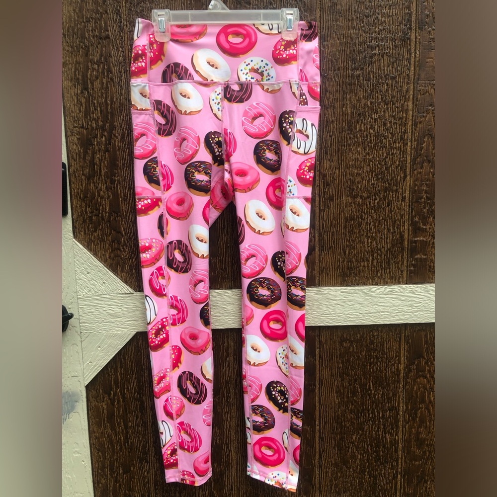Muscles & donuts pink high rise thigh pockets leggings XXL